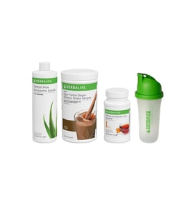 Çikolatalı Shake + Şeftali 51gr Çay + Aloe Konsantre Içecek + Shaker