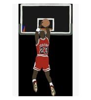 Michael Jordan Oyunu Kazanan Tablo Ahşap Poster Dekoratif