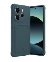 Xiaomi Redmi Note 14 4G Kelvin Kartvizitli Silikon - Koyu Yeşil