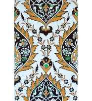 Armada Çini 25x40 Cm SP 417 Sarı  Göbekli Kütahya İznik Çini Karo
