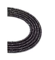 4X1 MM Faset Rondela Hematit Taşı Dizi (Gri)