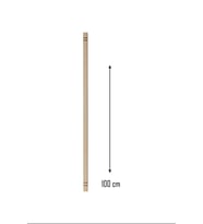 Ahşap 100 cm Hamur Açma Şekillendirme Oklavası Royaleks-56041