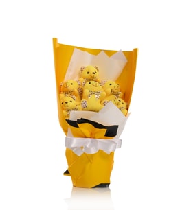 Sarı Peluş Ayıcık Buketi