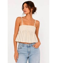 ONLY Kadın Krem Üst Askılı Bluz 15375296