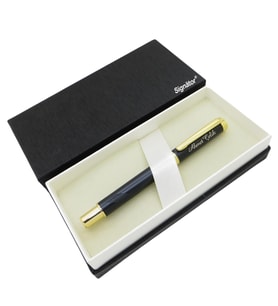 Signator® ST169 Mat Black Gold Metal Roller Kalem  İsme Özel Kalem (Karışık)