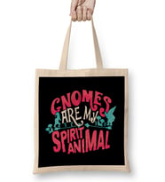 Funny Gnomes Are My Spirit Animal Cute Gnome Lover Bez Çanta Uzun Saplı