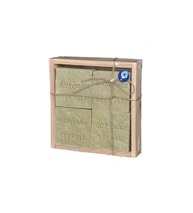 Bitkiselce El Yapımı Orijinal Defne Garlı Sabunu 450 gr. 4 kalıp sabun