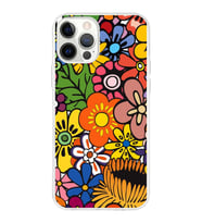 PrintiFy Apple  iPhone 12 Pro ile Uyumlu 1mm Slim Fit Retro Renkler 2 Baskılı Şeffaf  Kılıf