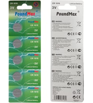 Lexroo 1616 DL1616 3V Lityum Düğmeli Piller (5'li Paket)