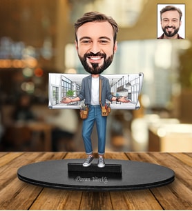 Kişiye Özel İç MimarTasarımlı Karikatür Biblo 230
