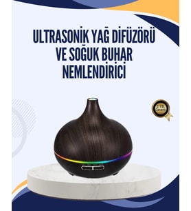 Led Işıklı Sessiz Çalışan Soğuk Buhar Nemlendirici