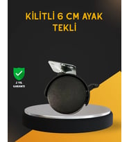 Mobilya İçin Kilitli 6 Cm Ayak Tekli Satış