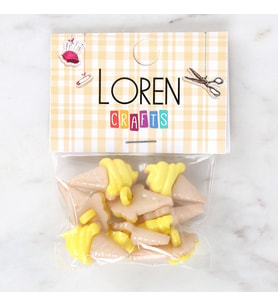 Crafts Sarı 8'Li Düğme - 3072