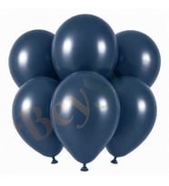 Fırtına Mavisi Renk Lateks Retro Balon (30 cm) - 6 Adet