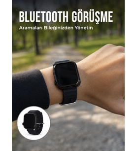 Mey İthalat® AMOLED Akıllı Saat Sağlık ve Spor Takip Özellikli