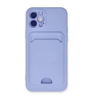 Iphone 12 Kılıf Kelvin Kartvizitli Silikon - Lila