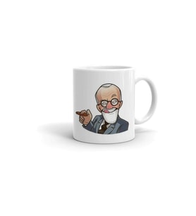 Sigmund Freud Baskılı Kupa/bardak