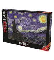 Anatolian 1500 Parça Yıldızlı Gece Puzzle - Vincent Van Gogh