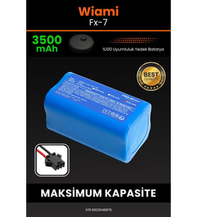 Wiami FX-7 3500mAh Robot Süpürge Bataryası - Koruma Katmanlı Batarya Teknolojisi