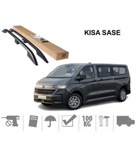 VW Transporter Kısa Üst Port Bagaj Tavan Çıtası 2024 Sonrası Siyah