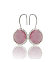 Kadir Jewellery Gümüş Kaplama Kadın Taşlı Küpe -El İşçiliği Ve Hipoalerjenik Küpe