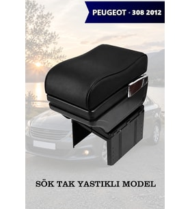 peugeot 308 2012 kol dayama geniş model Yastıklı Siyah Lüks Deri