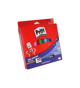 Pritt Pastel Boya Jumbo Silinebilir Üçgen 12 Renk Pastel Boya (Karışık)