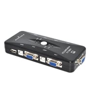 TriLine 4 Port Usb Kvm Switch 4PC Tek Monitör Kontrol