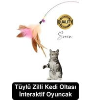 Dayanıklı Teleskopik Zilli Ve Tüylü Kedi Oyuncağı Eğlenceli Ayarlanabilir Peluş İnteraktif Olta