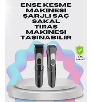 Taşınabilir Şarjlı Saç Sakal Tıraş Makinesi – 3 Taraklı, Sessiz Ergonomik