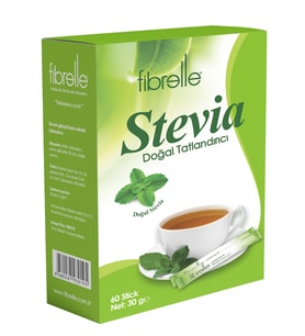 Fibrelle Prebiyotik Lifli Stevialı Tatlandırıcı  0,5 gr 60 Adet Kutu