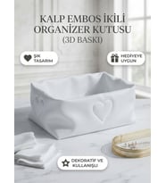 Kalp Desenli Organizer Kutu