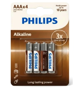 Philips İnce Kalem Pil AAA 4Lü - 2 paket