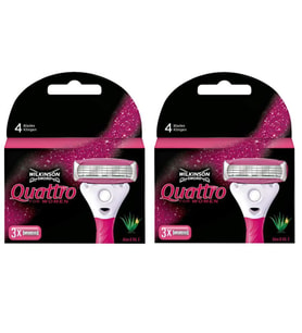 Wilkinson Sword Quattro Kadın Tıraş Bıçağı Yedek Başlık 2 Paket - 6 Adet