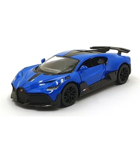 Kinsmart 1:36 Ölçek Metal Bugatti Divo Diecast Çek Bırak Araba Mavi