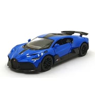 Kinsmart 1:36 Ölçek Metal Bugatti Divo Diecast Çek Bırak Araba Mavi