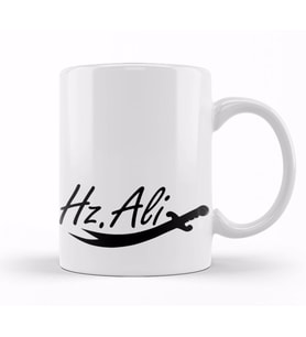 Hz Ali Alevi   Zülfikar  Kupa Bardak Porselen