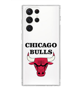 Samsung Galaxy S22 Ultra Uyumlu Kamera Korumalı Kapak Chicago Bulls Tasarımlı  Şeffaf Kılıf