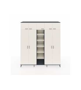 Hyperion Dolap 18 Raflı 9 Kapaklı 220x44x243 Antrasit-Aytaşı/Aytaşı