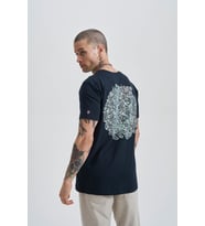 Brainstorming Erkek Baskı Taş T-Shirt (Lacivert)