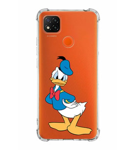 Xiaomi Redmi 9C Köşe Korumalı Antişok Kapak Donald Duck Tasarımlı Şeffaf  Kılıf