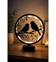 Dekoratif LED Işıklı Kuş Figürlü Masa Lambası – Modern Ortam Aydınlatma ve 22X29CM Ebat