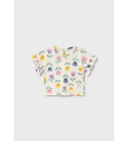 Mayoral Kız Bebek Oversize Tshirt Bej