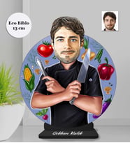 Kişiye Özel Aşçı Erkek Ahşap Eco Biblo -7
