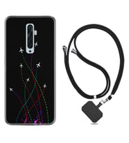Oppo Reno 2Z 4 Lite 4 Pro 5 6 7 A31 Kılıf Boyun Askılı Silikon Line Planet 1736