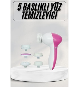 Cilt Temizleme ve Masaj Aleti 5 Başlıklı Akne ve Sivilce Önleyici