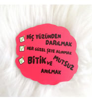 Ahşap Bardak Altlığı Hiç Yüzünden Darılmak