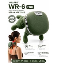 WR-6 PRO Isıtmalı Şarjlı Masaj Aleti Kablosuz Boyun Omuz Sırt Bacak Derin Doku Masaj Cihazı