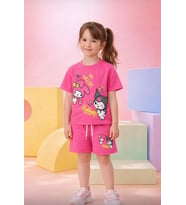 Cg Kids Kuromi Simli Baskılı Alt Üst Kız Çocuk Takım Süper Kalite