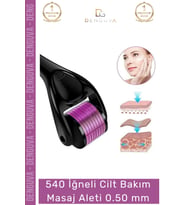 Derma Roller Titanyum Uçlu 540 İğneli Cilt Bakım Vücut Yenileme Masaj Aleti 050 mm